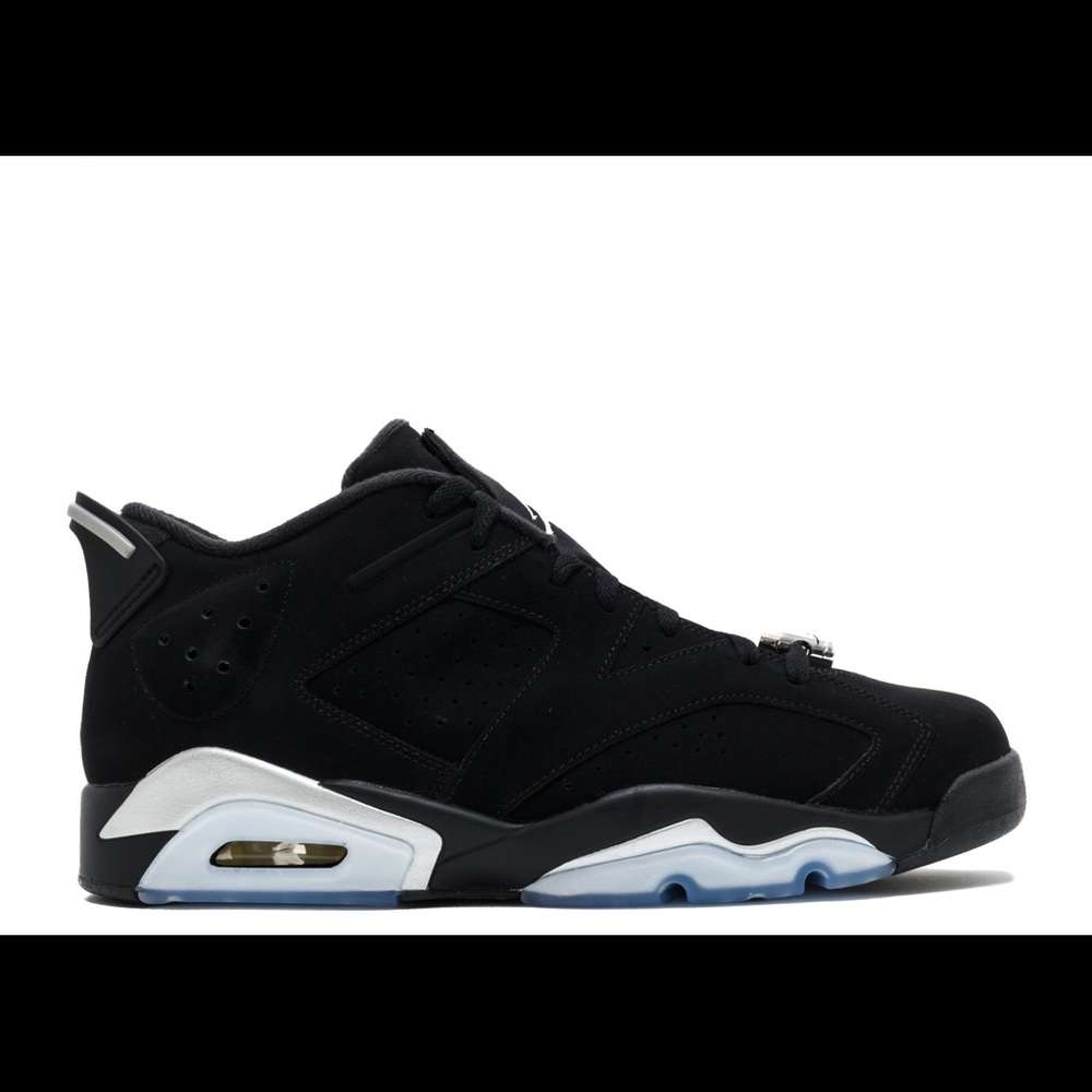 Grade School Jordan Retro 6 low blk/gry